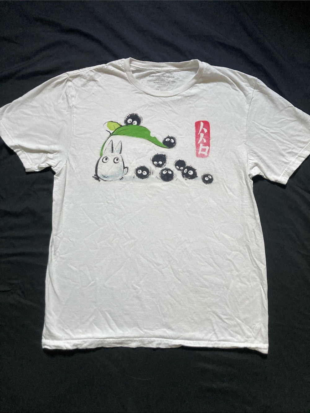 Her Universe Ghibli Totoro Tee Shirt Soot Sprite Graphic White Size Medium